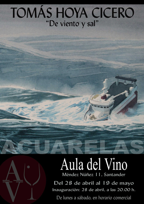 Exposición "De viento y sal", marinas en acuarela de Tomás Hoya Cicero