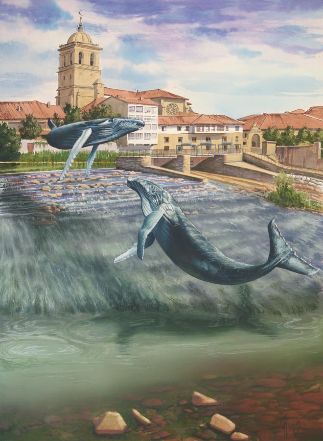 Remontando la corriente, ilustrado por Tomás Hoya Cicero
